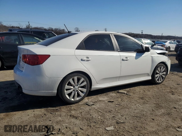 2013 Kia Forte SX with VIN KNAFW4A39D5699241, listed as a Copart auction lot 47417225 with 75,632 mi miles and Salvage Title. Bid and sale history available at carsss.com. Image 3.