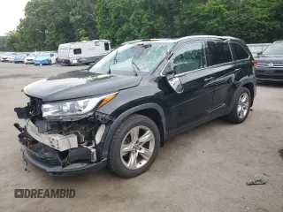 2017 Toyota Highlander Limited with VIN 5TDDZRFH8HS420056, listed as a Copart auction lot 62984375 with 115,296 mi miles and Salvage title. Bid and sale history available at DreamBid. Image 1.