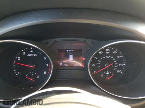 2020 Kia Sedona LX with VIN KNDMB5C13L6575384, listed as a Copart auction lot 89315845 with 85,536 mi miles and Salvage Title. Bid and sale history available at carsss.com. Image 9.