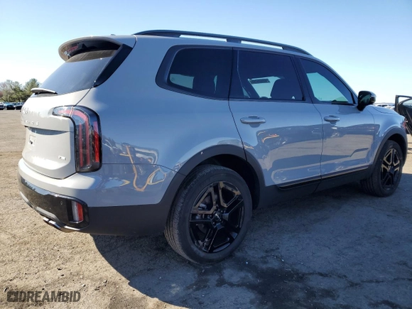 2024 Kia Telluride SX Prestige X-Line with VIN 5XYP5DGC1RG467233, listed as a Copart auction lot 49605295 with 20,436 mi miles and Salvage Title. Bid and sale history available at carsss.com. Image 3.