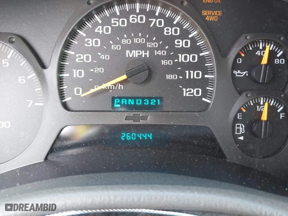 2002 Chevrolet TrailBlazer LS with VIN 1GNDT13S522426504, listed as a IAAI auction lot 41773338 with 260,444 mi miles. Bid and sale history available at carsss.com. Image 7.