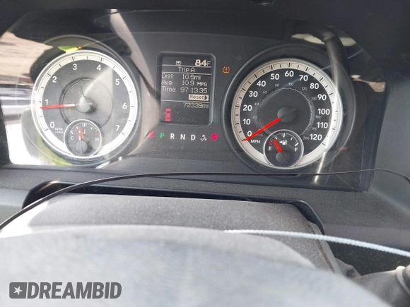 2013 Ram 1500 Express with VIN 1C6RR6FT1DS586890, listed as a IAAI auction lot 42291622 with 72,339 mi miles and . Bid and sale history available at DreamBid. Image 7.