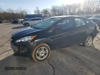 2019 Ford Fiesta SE with VIN 3FADP4BJ2KM147890, listed as a Copart auction lot 47991145 with 105,716 mi miles and Salvage Title. Bid and sale history available at carsss.com. Image 1.