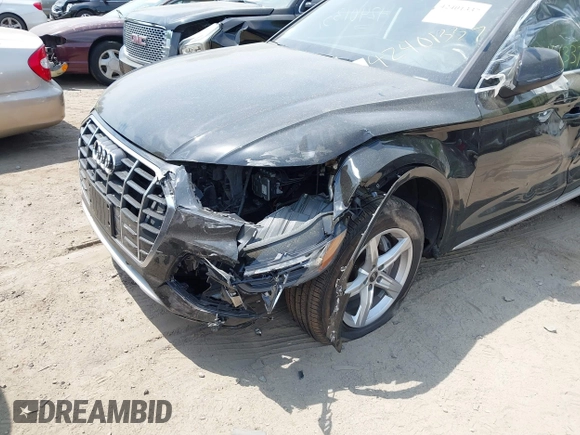 2023 Audi Q5 Premium with VIN WA1ABAFY2P2001869, listed as a IAAI auction lot 42401337 with 25,256 mi miles and . Bid and sale history available at DreamBid. Image 6.