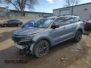 2023 Kia Sorento X-Line EX with VIN 5XYRHDLF6PG194979, listed as a Copart auction lot 88298725 with 16,820 mi miles and Salvage Title. Bid and sale history available at carsss.com. Image 1.