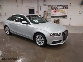 2013 Audi A4 Premium with VIN WAUBFAFL5DN025691, listed as a IAAI auction lot 41543357 with 121,893 mi miles. Bid and sale history available at carsss.com. Image 1.