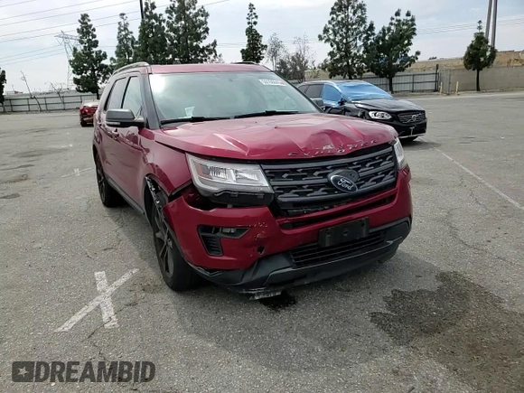 2018 Ford Explorer XLT with VIN 1FM5K8D83JGC94481, listed as a Copart auction lot 53166645 with 60,043 mi miles and Salvage Title. Bid and sale history available at carsss.com. Image 12.