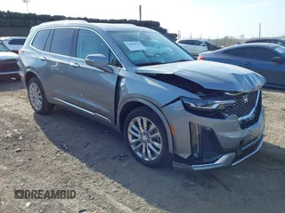 2024 Cadillac XT6 AWD Premium Luxury with VIN 1GYKPDRS8RZ739104, listed as a IAAI auction lot 41800128 with 9,502 mi miles and . Bid and sale history available at DreamBid. Image 1.