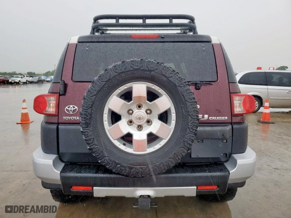 2007 Toyota FJ Cruiser with VIN JTEBU11F470041906, listed as a Copart auction lot 54307745 with 182,592 mi miles and Salvage Title. Bid and sale history available at carsss.com. Image 6.