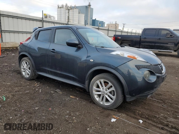 2013 Nissan Juke Nismo with VIN JN8AF5MV1DT217605, listed as a Copart auction lot 85446504 with 107,911 mi miles and Salvage title. Bid and sale history available at DreamBid. Image 4.
