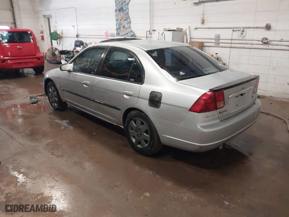 2001 Honda Civic EX with VIN 1HGES26781L007442, listed as a IAAI auction lot 41724581 with 253,736 mi miles. Bid and sale history available at carsss.com. Image 3.