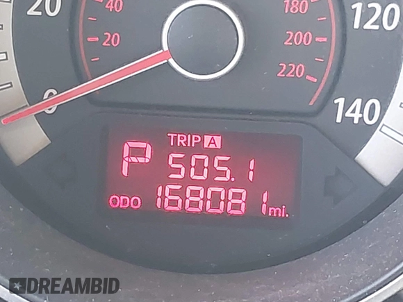 2010 Kia Forte EX with VIN KNAFU4A2XA5097831, listed as a IAAI auction lot 41872156 with 168,081 mi miles. Bid and sale history available at carsss.com. Image 15.