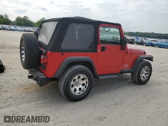 2006 Jeep Wrangler SE with VIN 1J4FA29126P756471, listed as a Copart auction lot 51987875 with 97,266 mi miles and Salvage Title. Bid and sale history available at carsss.com. Image 3.