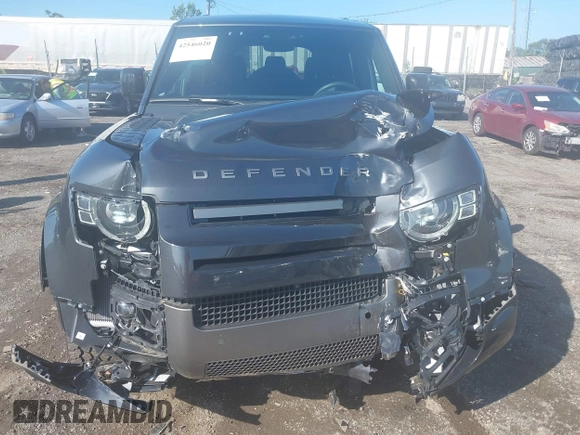 2025 Land Rover Defender X-Dynamic SE with VIN SALE2EEU0S2368249, listed as a IAAI auction lot 42546020 with 5,025 mi miles and . Bid and sale history available at DreamBid. Image 12.