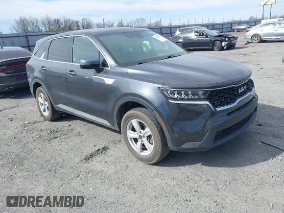 2022 Kia Sorento LX with VIN 5XYRGDLC4NG084017, listed as a IAAI auction lot 41835579 with 46,185 mi miles and . Bid and sale history available at DreamBid. Image 1.