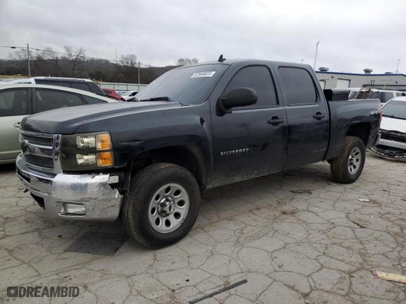 2012 Chevrolet Silverado 1500 LT with VIN 1GCPKSE79CF186424, listed as a Copart auction lot 64758794 with 165,201 mi miles and Salvage Title. Bid and sale history available at carsss.com. Image 1.