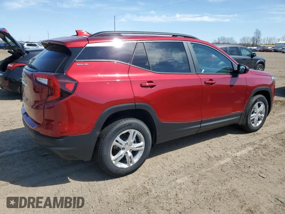 2024 GMC Terrain SLE with VIN 3GKALMEG0RL384763, listed as a Copart auction lot 53836935 with 279 mi miles and Salvage title. Bid and sale history available at DreamBid. Image 3.