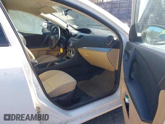2010 Mazda Mazda3 i Touring with VIN JM1BL1SGXA1279727, listed as a IAAI auction lot 41975536 with 164,891 mi miles. Bid and sale history available at carsss.com. Image 5.