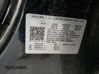 2021 GMC Terrain SLT с VIN 3GKALVEV3ML382907, выставлен на аукционе Copart как лот 53995745 с пробегом 47 001 миль миль и Списание • Salvage title. История ставок и продаж доступна на DreamBid. Изображение 13.