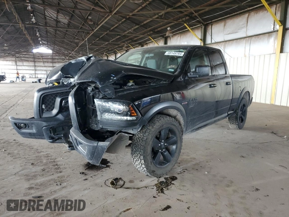 2019 Ram 1500 Classic Warlock with VIN 1C6RR6GT7KS734326, listed as a Copart auction lot 68149764 with 0 mi miles and Salvage Title. Bid and sale history available at carsss.com. Image 1.