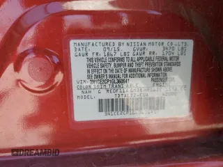 2016 Nissan Note S with VIN 3N1CE2CP1GL360641, listed as a Copart auction lot 61245515 with 78,711 mi miles and Salvage title. Bid and sale history available at DreamBid. Image 12.