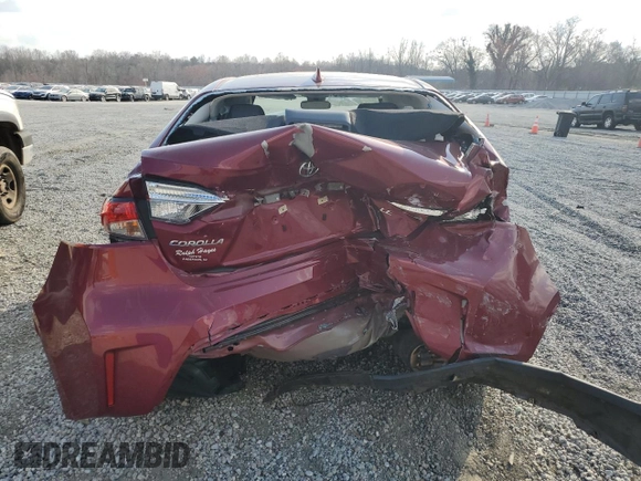 2022 Toyota Corolla LE with VIN 5YFEPMAE5NP364365, listed as a Copart auction lot 49280985 with 41,525 mi miles and Salvage Title. Bid and sale history available at carsss.com. Image 6.