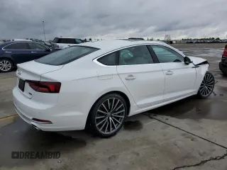 2019 Audi A5 Sportback Premium Plus with VIN WAUBNCF57KA044702, listed as a Copart auction lot 49430844 with 22,466 mi miles. Bid and sale history available at carsss.com. Image 3.