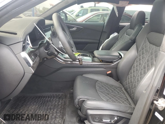 2023 Audi SQ8 Premium Plus z VIN WA1AWBF15PD043423, wystawiony jako Copart lot #53562584 z przebiegiem 17 521 mil mil oraz Czysty tytuł • Clean title. Historia ofert i sprzedaży dostępna na DreamBid. Obrazek 7.