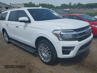 2023 Ford Expedition Max Limited with VIN 1FMJK2A85PEA40906, listed as a IAAI auction lot 42396188 with 24,753 mi miles and . Bid and sale history available at DreamBid. Image 1.