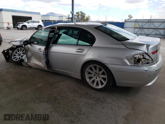 2003 BMW 7 Series 745Li with VIN WBAGN63453DS44125, listed as a Copart auction lot 69498914 with Not Provided miles and Salvage Title. Bid and sale history available at DreamBid. Image 2.