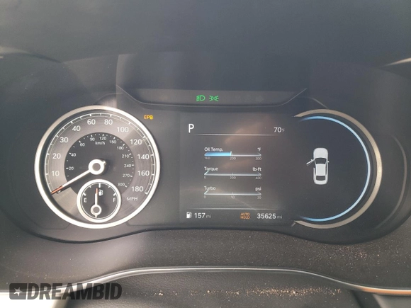 2023 Genesis G70 3.3T with VIN KMTG54TE4PU113520, listed as a Copart auction lot 49345075 with 35,625 mi miles and Salvage Title. Bid and sale history available at DreamBid. Image 9.