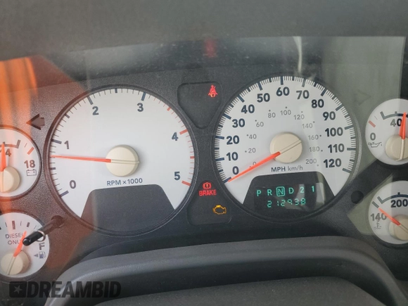 2007 Dodge Ram 2500 SLT with VIN 3D7KS28C77G759463, listed as a Copart auction lot 62766864 with 212,938 mi miles and Salvage Title. Bid and sale history available at carsss.com. Image 9.