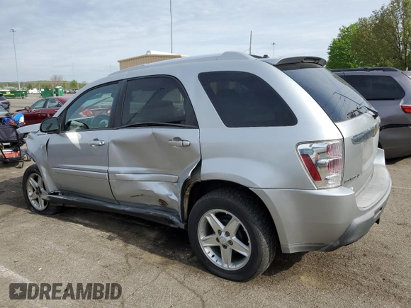 2005 Chevrolet Equinox LT z VIN 2CNDL73F656178331, wystawiony jako Copart lot #54723285 z przebiegiem Nie podano mil oraz Szkoda całkowita • Salvage title. Historia ofert i sprzedaży dostępna na DreamBid. Obrazek 2.