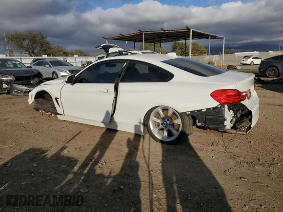 2014 BMW 4 Series 435i with VIN WBA3R1C5XEF729110, listed as a Copart auction lot 44313485 with 147,046 mi miles and Salvage Title. Bid and sale history available at carsss.com. Image 2.