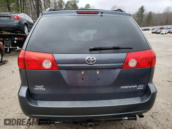 2009 Toyota Sienna XLE with VIN 5TDBK22C89S024434, listed as a Copart auction lot 51063255 with 205,527 mi miles and Clean Title. Bid and sale history available at DreamBid. Image 6.