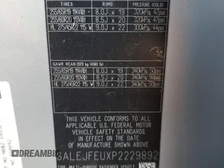 2023 Land Rover Defender with VIN SALEJFEUXP2229892, listed as a Copart auction lot 42646235 with Not provided miles and Salvage title. Bid and sale history available at DreamBid. Image 14.