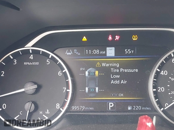 2020 Nissan Maxima SV with VIN 1N4AA6CVXLC380646, listed as a IAAI auction lot 42041422 with 99,579 mi miles and . Bid and sale history available at DreamBid. Image 15.