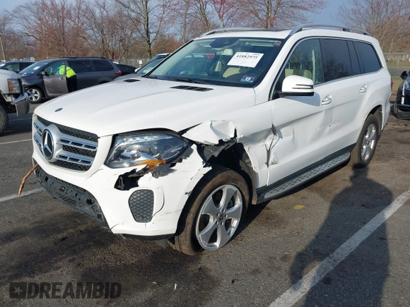 2019 Mercedes-Benz GLS 450 with VIN 4JGDF6EE3KB233297, listed as a IAAI auction lot 41882975 with 130,354 mi miles and . Bid and sale history available at DreamBid. Image 17.
