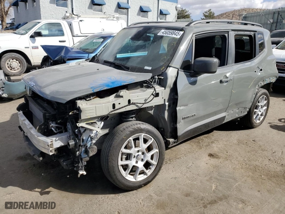 2021 Jeep Renegade 80th Anniversary with VIN ZACNJDBB4MPN24578, listed as a Copart auction lot 45059845 with 16,498 mi miles and Salvage Title. Bid and sale history available at carsss.com. Image 1.