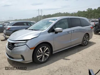 2022 Honda Odyssey Touring z VIN 5FNRL6H82NB009321, wystawiony jako Copart lot #59058535 z przebiegiem 88 073 mil mil oraz Szkoda całkowita • Salvage title. Historia ofert i sprzedaży dostępna na DreamBid. Obrazek 1.