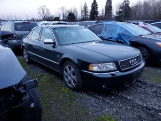 2002 Audi S8 with VIN WAUGU44D12N007629, listed as a Copart auction lot 84200554 with 156,384 mi miles and Clean Title. Bid and sale history available at DreamBid. Image 4.