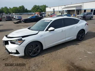 2024 Acura Integra Technology with VIN 19UDE4H69RA012109, listed as a Copart auction lot 58581295 with 27,204 mi miles and Salvage title. Bid and sale history available at DreamBid. Image 1.