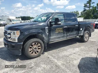 2021 Ford F-250 XL with VIN 1FT8W2BT5MEC31649, listed as a Copart auction lot 62272435 with 101,107 mi miles and Salvage title. Bid and sale history available at DreamBid. Image 1.