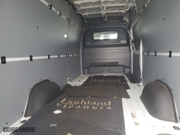 2023 Mercedes-Benz Sprinter Cargo Van with VIN W1Y4NDHY2PT147736, listed as a Copart auction lot 44758325 with NaN miles and Salvage Title. Bid and sale history available at carsss.com. Image 10.