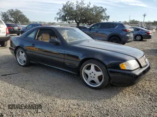 2000 Mercedes-Benz SL-Class with VIN WDBFA68FXYF190187, listed as a Copart auction lot 81103834 with 0 mi miles and Salvage Title. Bid and sale history available at carsss.com. Image 4.
