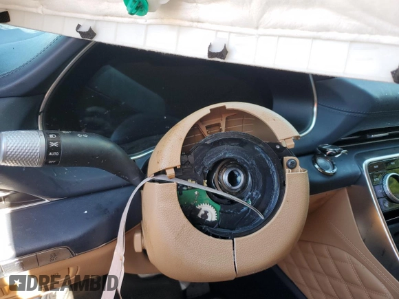 2023 Genesis GV80 with VIN KMUHCESC7PU121865, listed as a Copart auction lot 57990365 with Not provided miles and Salvage title. Bid and sale history available at DreamBid. Image 9.
