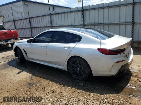 2024 BMW 8 Series M850i with VIN WBAGV8C06RCN49236, listed as a Copart auction lot 88115505 with 0 mi miles and Salvage Title. Bid and sale history available at carsss.com. Image 2.
