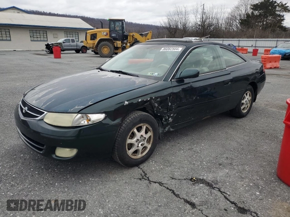 2001 Toyota Solara SE with VIN 2T1CG22P41C458632, listed as a Copart auction lot 86082504 with 199,972 mi miles and Salvage Title. Bid and sale history available at carsss.com. Image 1.