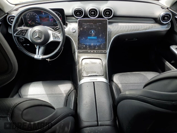 2022 Mercedes-Benz C 300 with VIN W1KAF4GB5NR058602, listed as a Copart auction lot 52290185 with 81,003 mi miles and Salvage title. Bid and sale history available at DreamBid. Image 8.