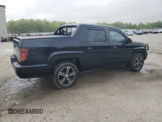 2013 Honda Ridgeline Sport with VIN 5FPYK1F72DB016478, listed as a Copart auction lot 55953095 with 163,435 mi miles and Salvage title. Bid and sale history available at DreamBid. Image 3.